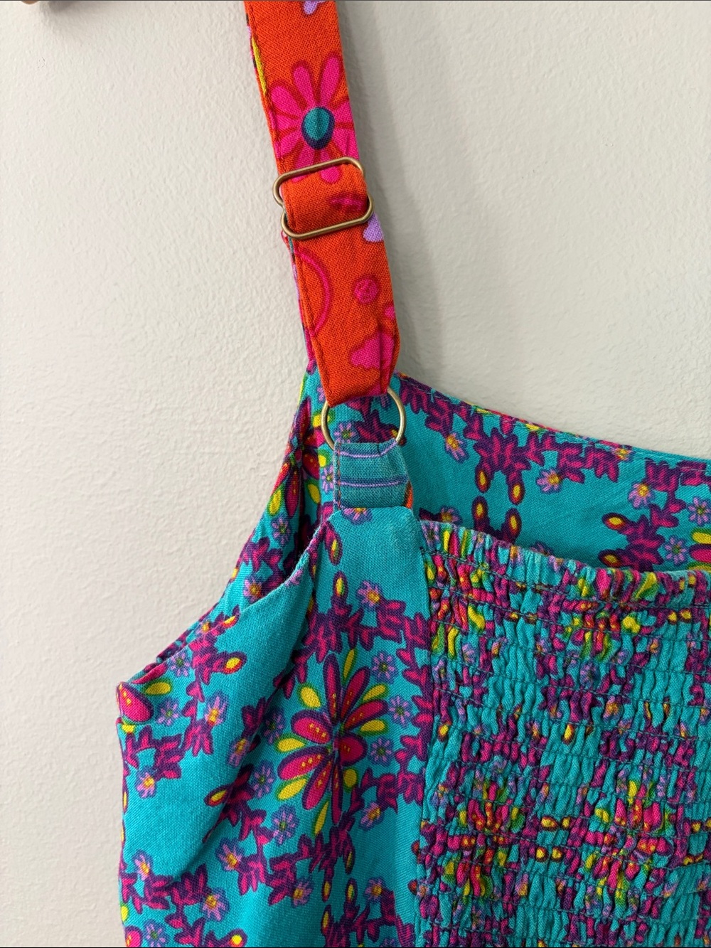 Natural Life Boho Flowy Patchwork Tank Top Medium Multicolor Floral - Picture 5 of 9